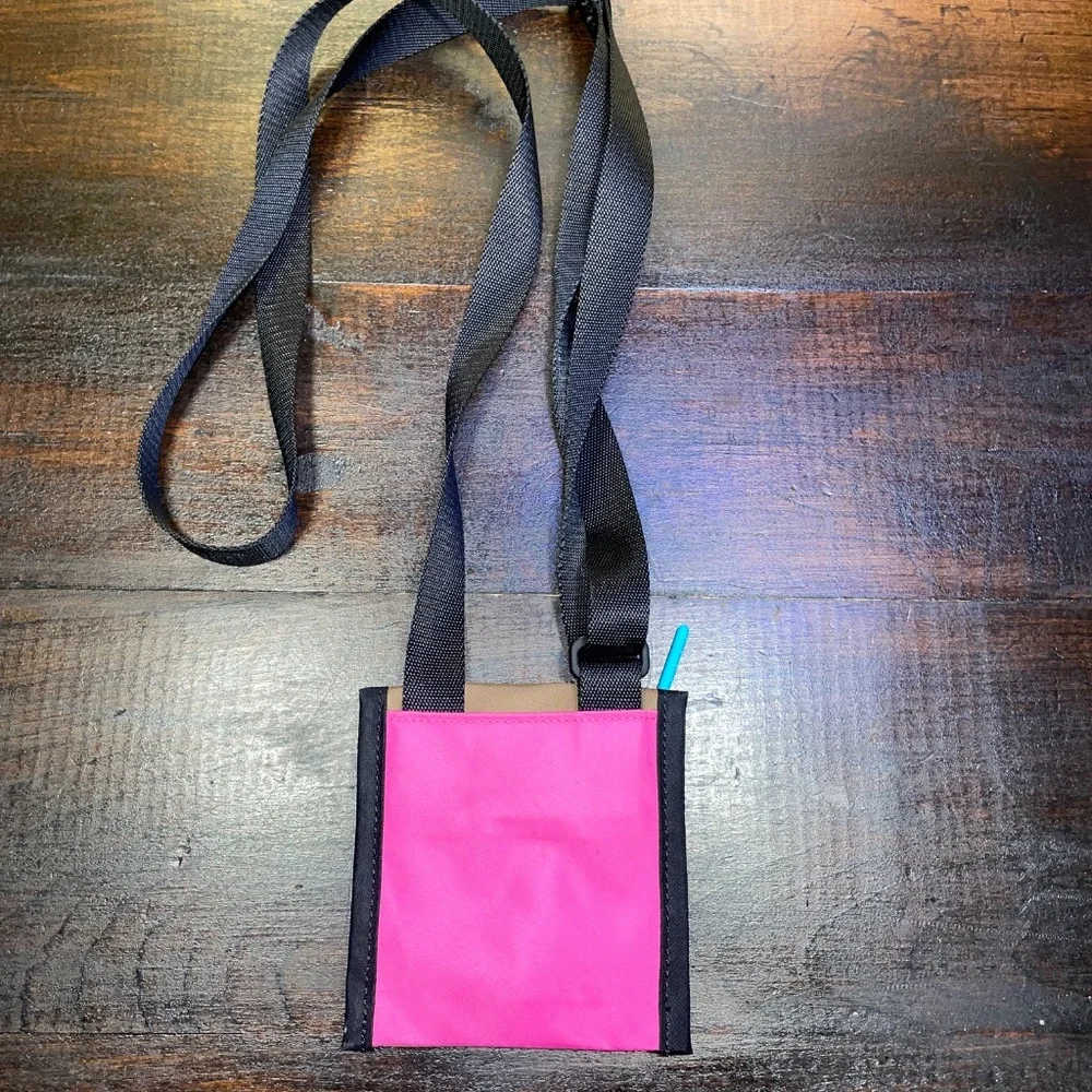 Lululemon Athletica Ever Ready Crossbody Wallet Pink Brown‎
